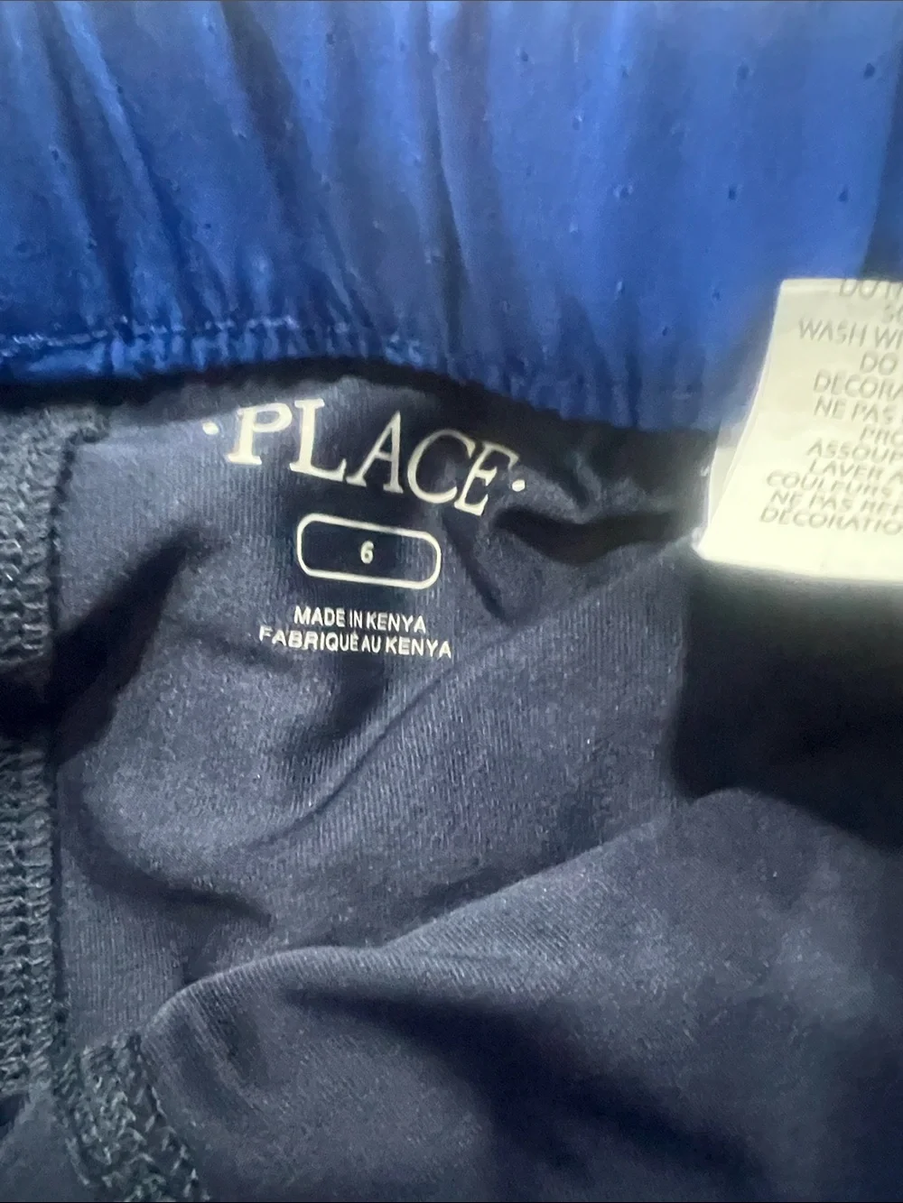 The Children's Place Royal Blue Layered Athletic Shorts with Navy Liner